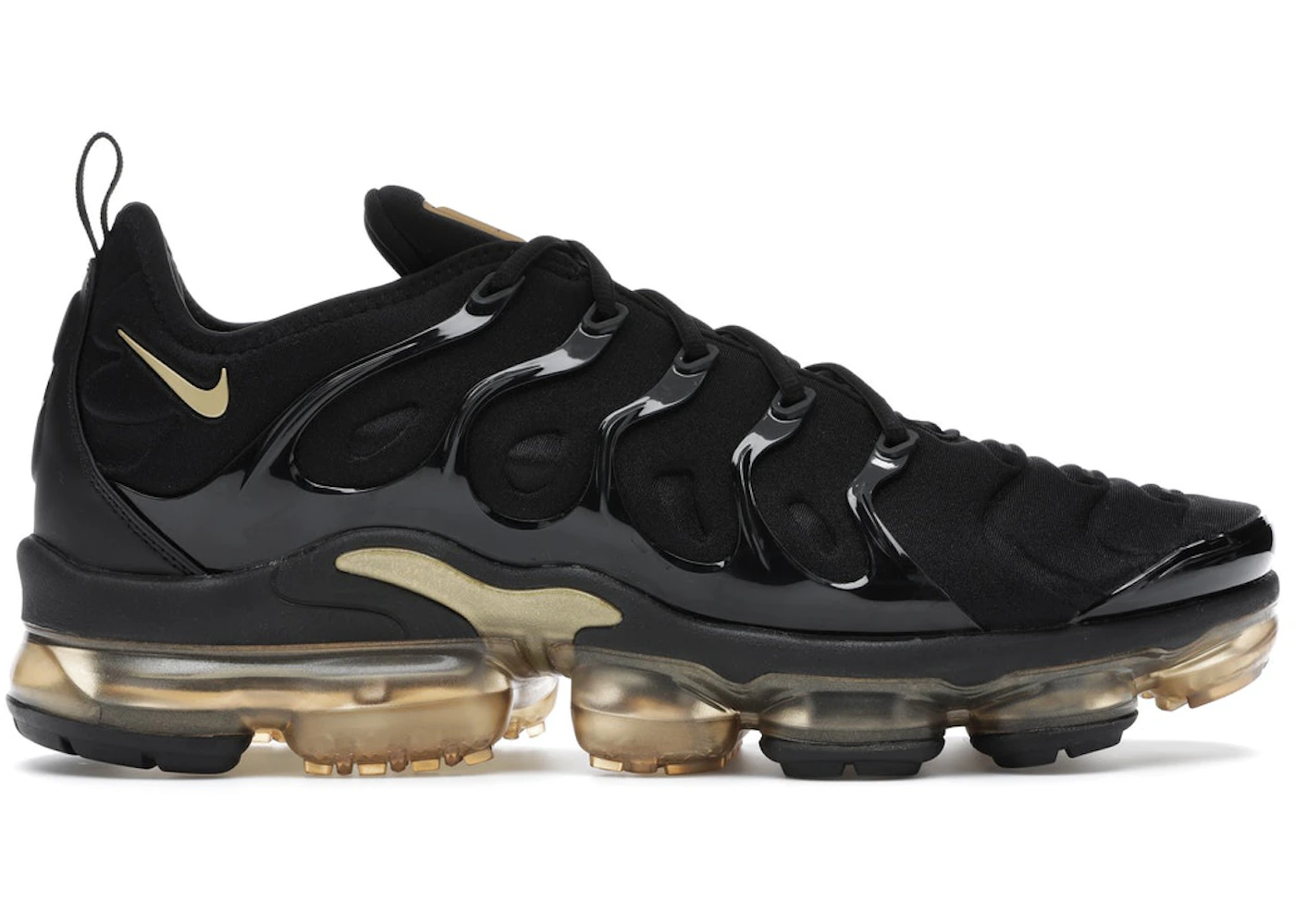 Vapormax plus nere best sale oro