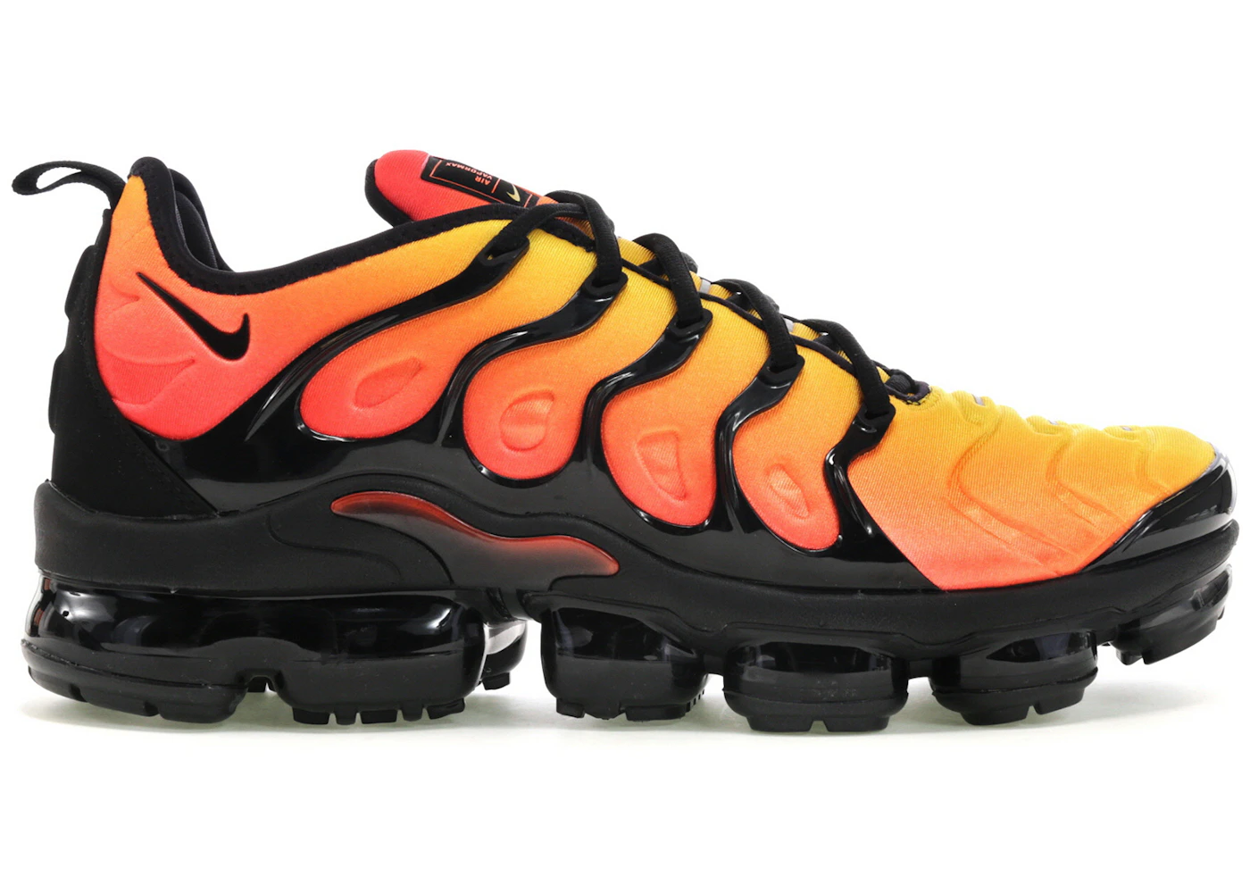Nike Air VaporMax Plus nero arancione rosso cremisi Uomo 924453