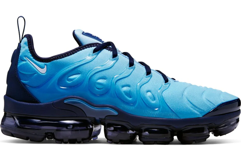 Nike air vapormax plus light blue and white best sale