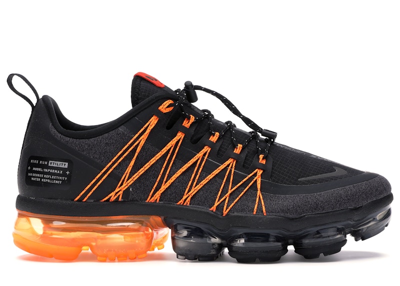 nike air vapormax run utility black orange