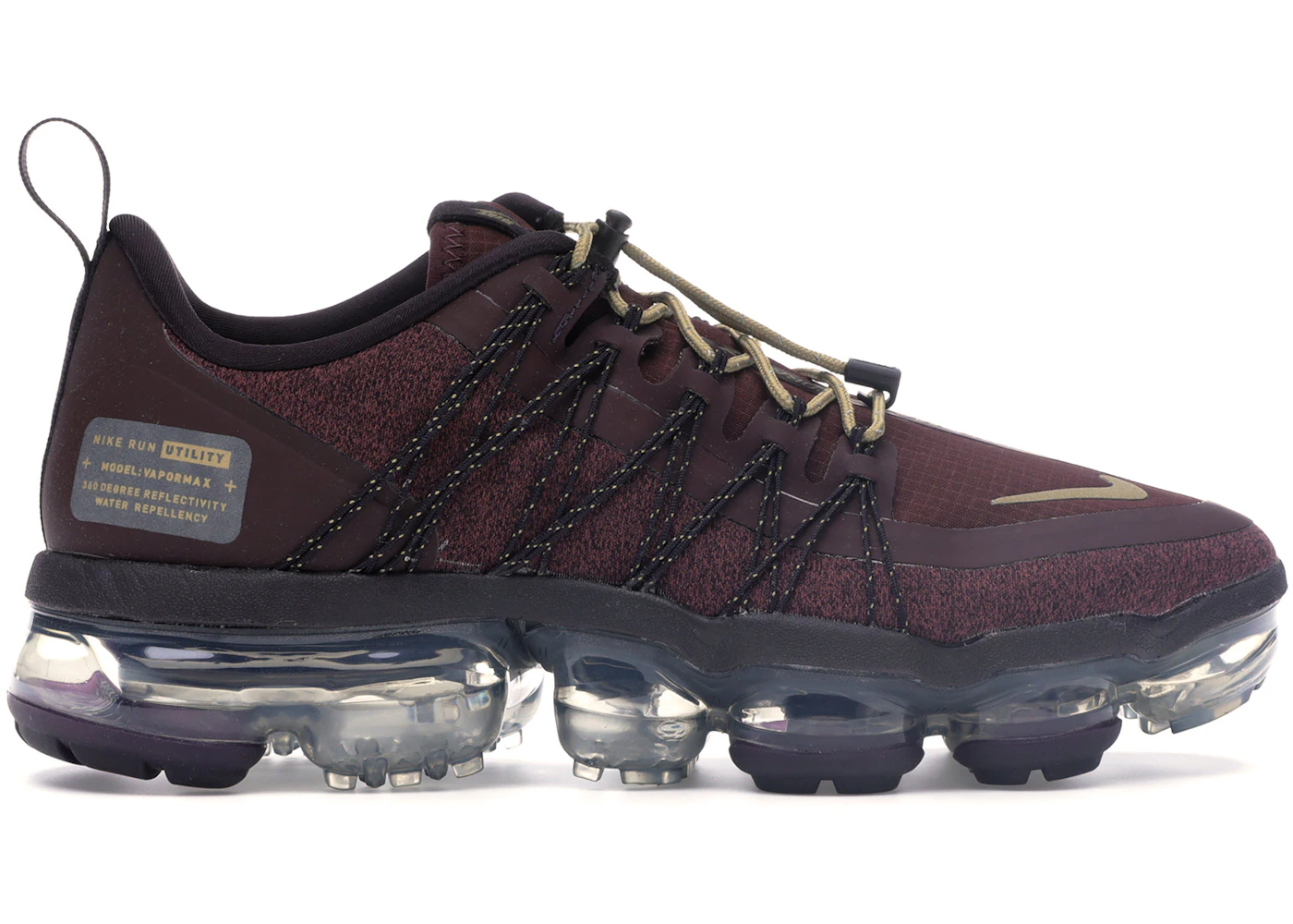 Nike air vapormax run utility burgundy crush women's shoe Clearance