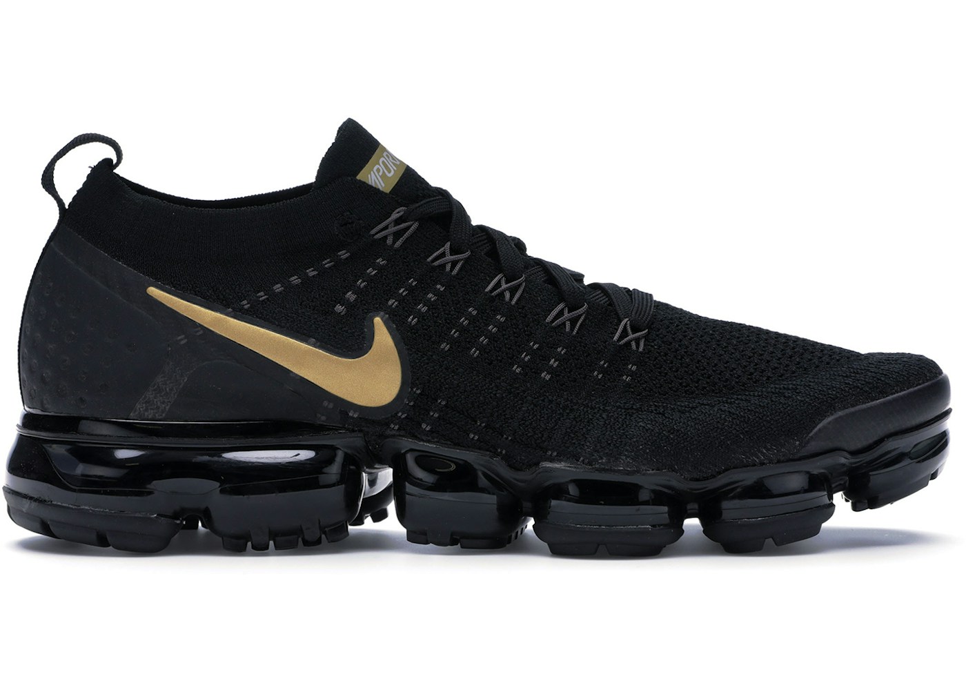 Nike Air VaporMax 2 Black Metallic Gold (W) - 942843-012