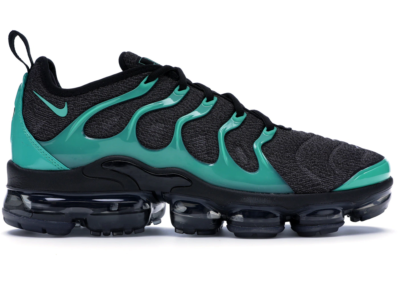 Nike air vapormax plus black white and clear Clearance