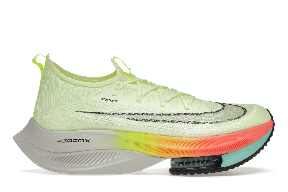 Pre-owned Nike Air Zoom Alphafly Next% Barely Volt Orange In Barely Volt/hyper Orange/volt
