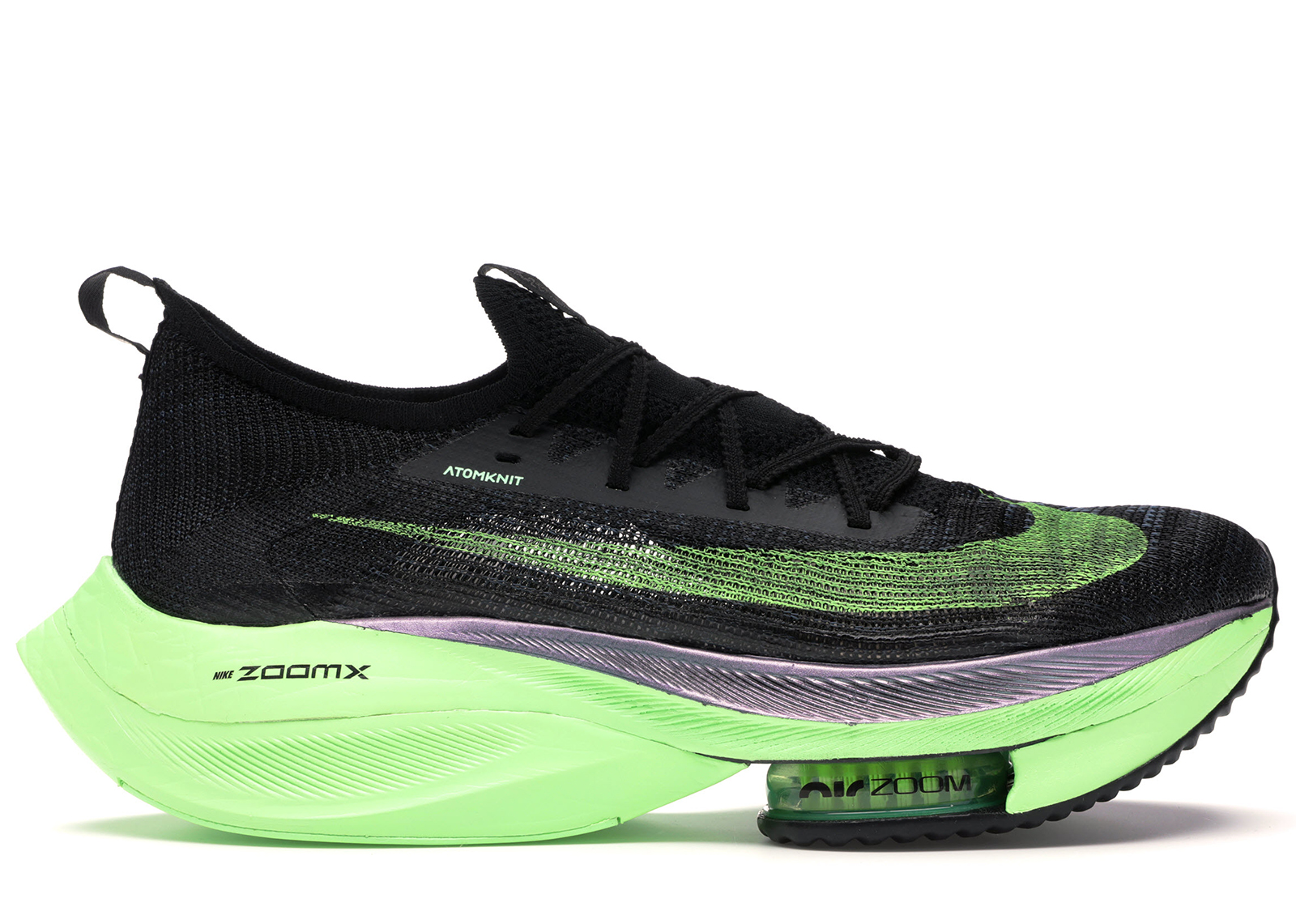 Nike Air Zoom Alphafly Next% Black Electric Green Men's - CI9925