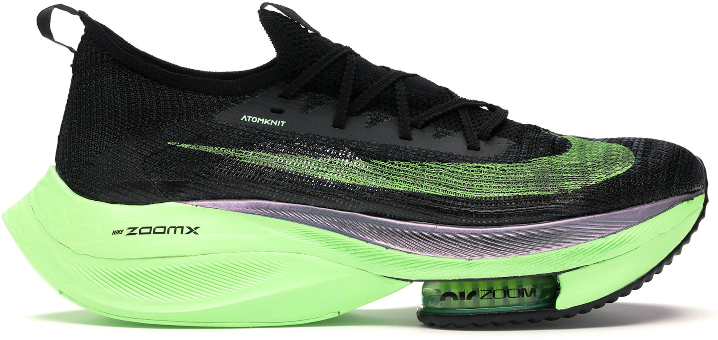 Nike Zoom Alphafly Next% Black Electric Green Men's - CI9925-400 - US