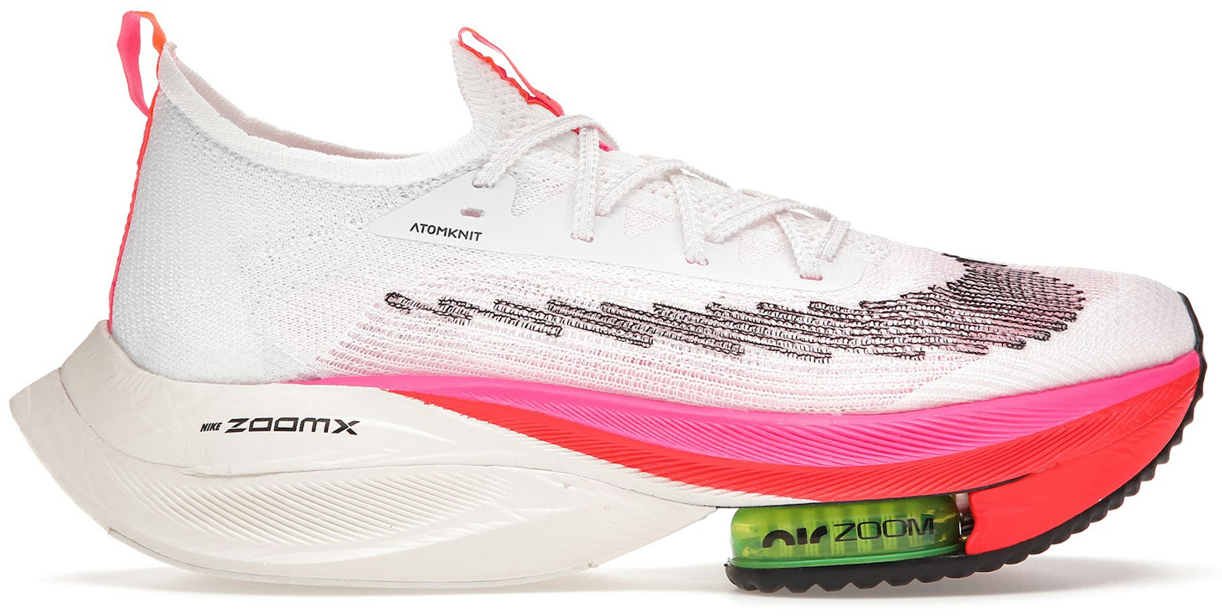 Nike Air Zoom Alphafly Flyknit White Pink Men's - DJ5455-100 - US