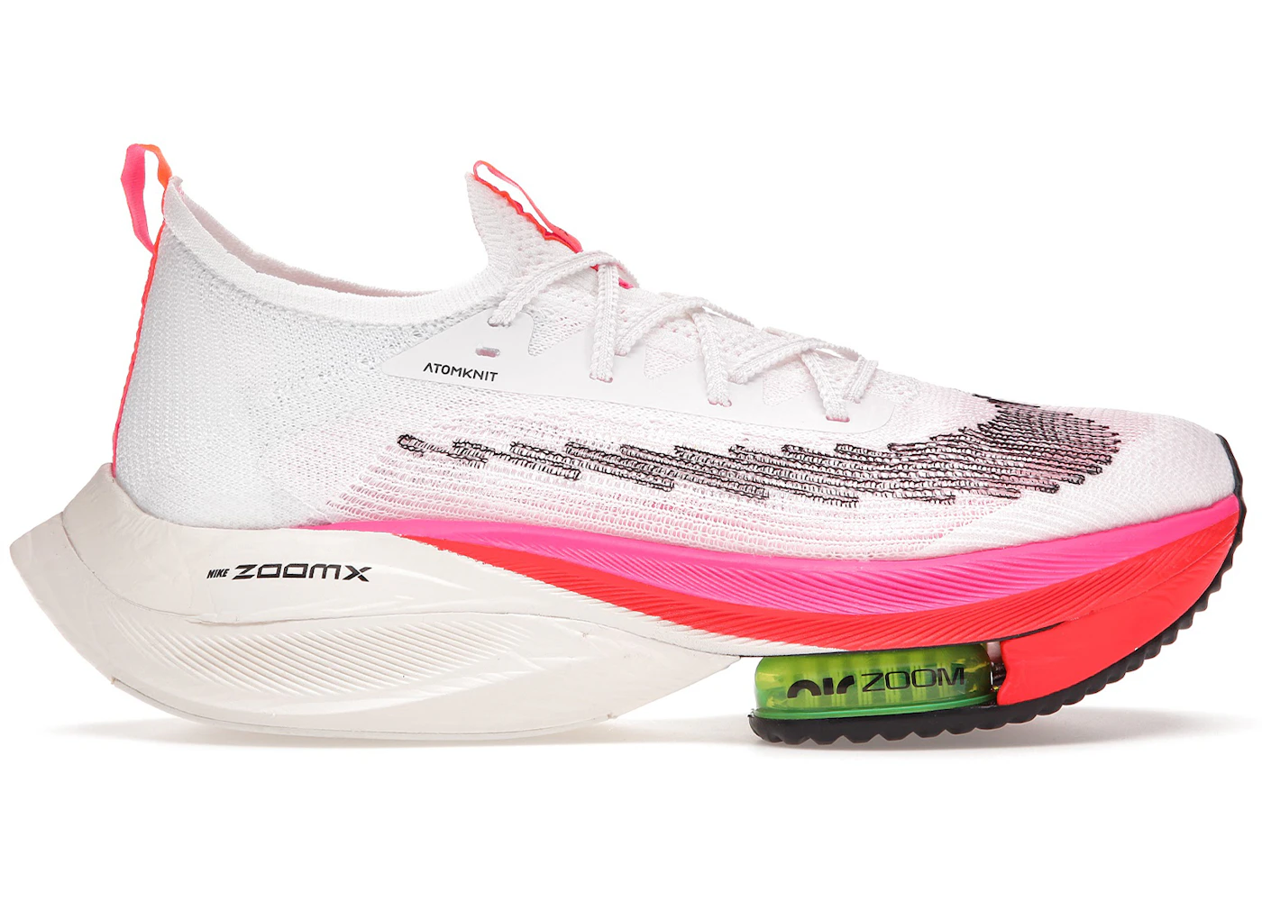 Nike Air Zoom Alphafly Next% Flyknit White Pink Men's DJ5455-100