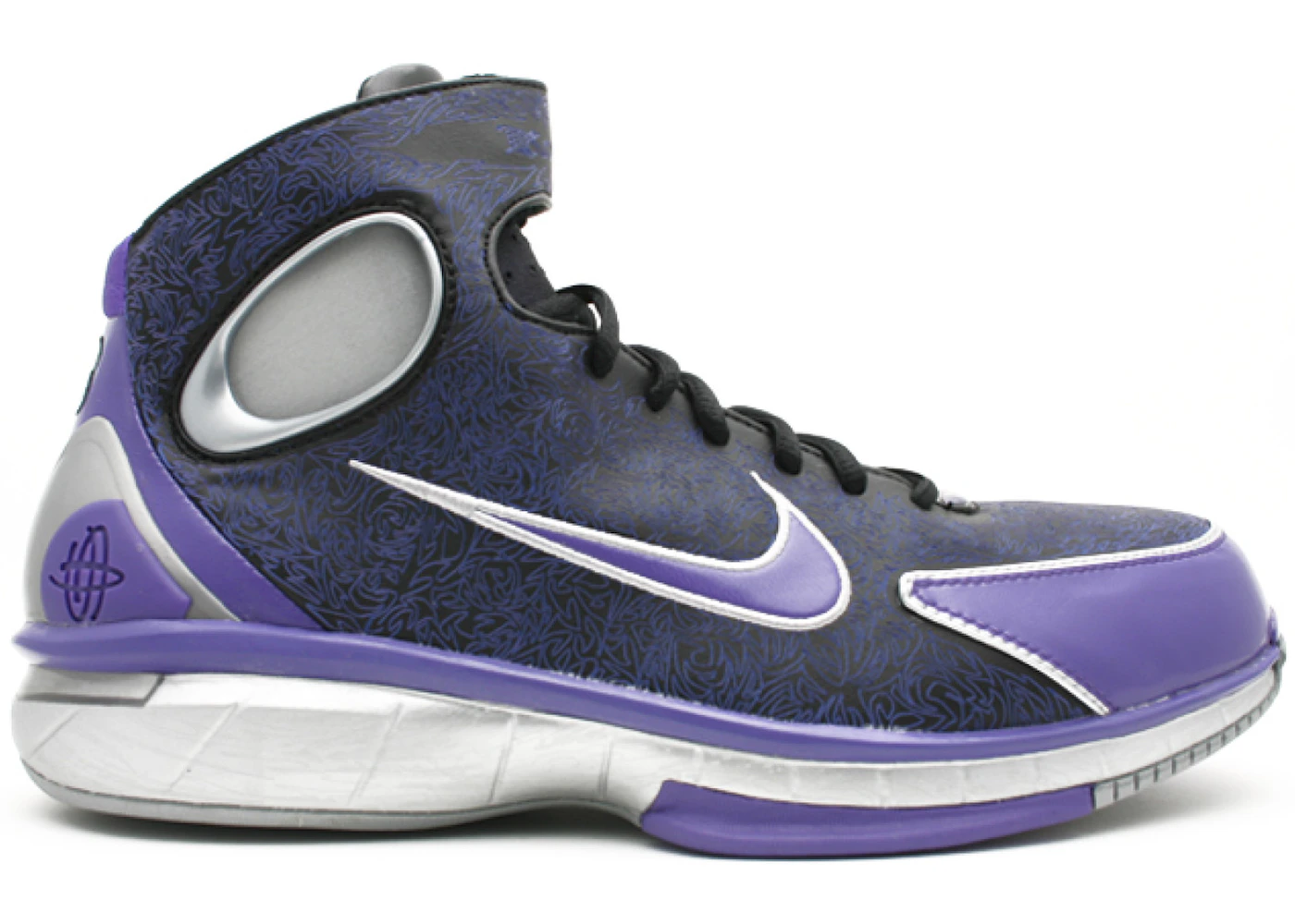 Nike Air Zoom Huarache 2K4 KB Laser Black Silver Purple