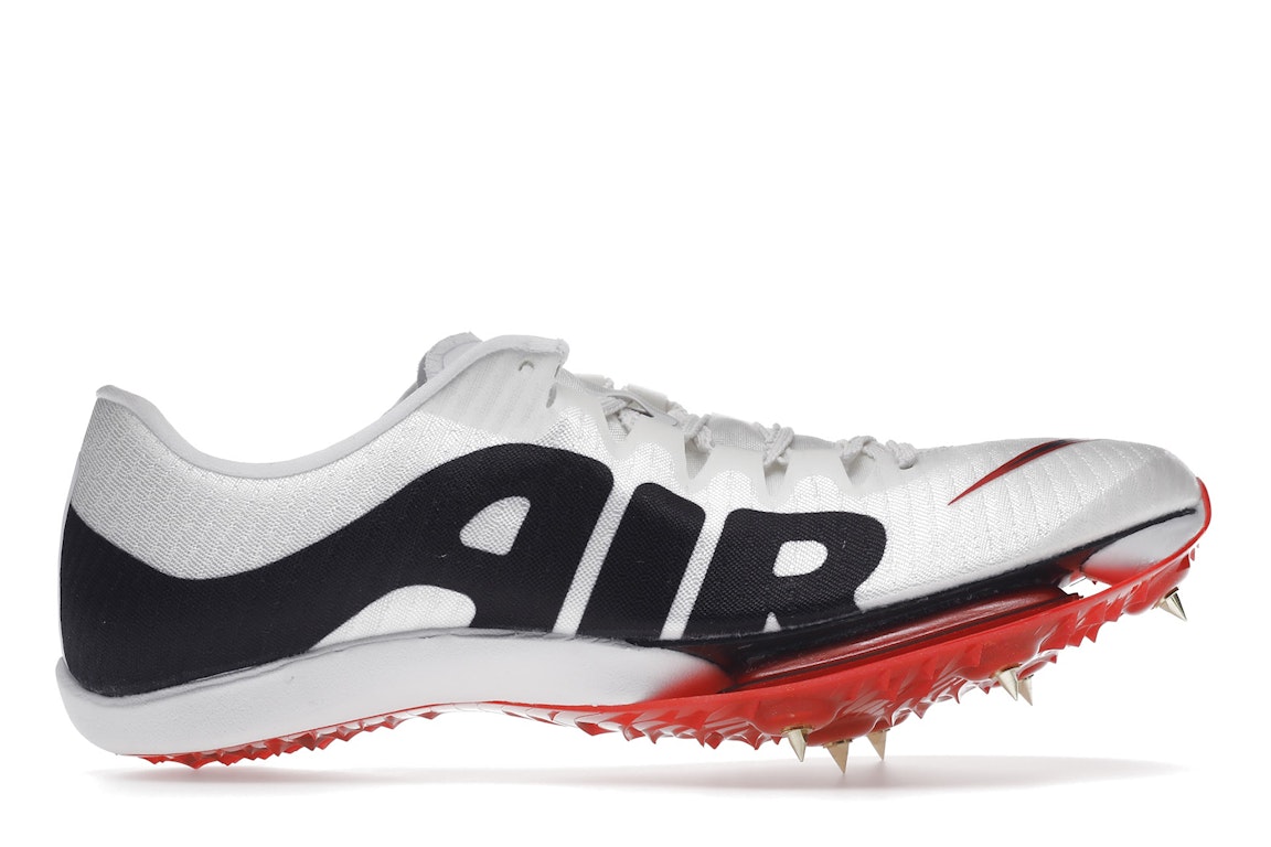 Pre-owned Nike Air Zoom Maxfly More Uptempo White Black University Red In White/university Red/black