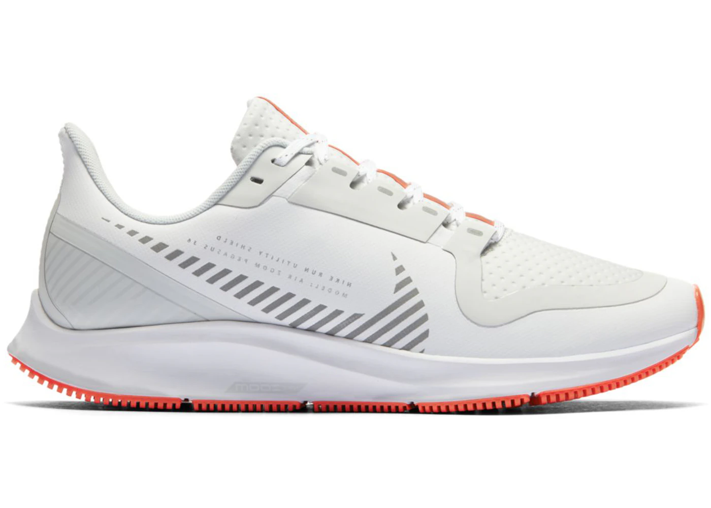 Nike Air Zoom Pegasus 36 Shield White Metallic Silver (Women's) - AQ8006-100 - US