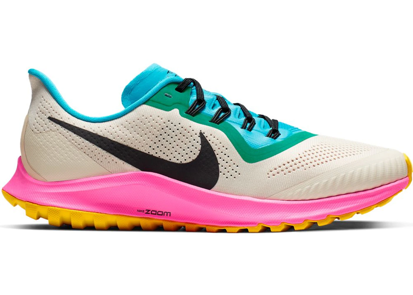 Nike Air Zoom Pegasus 36 Trail Light Orewood Brown Pink Blast Blue