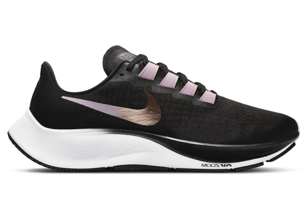 Pre-owned Nike Air Zoom Pegasus 37 Black Light Arctic Pink (women's) In Black/light Arctic Pink/white