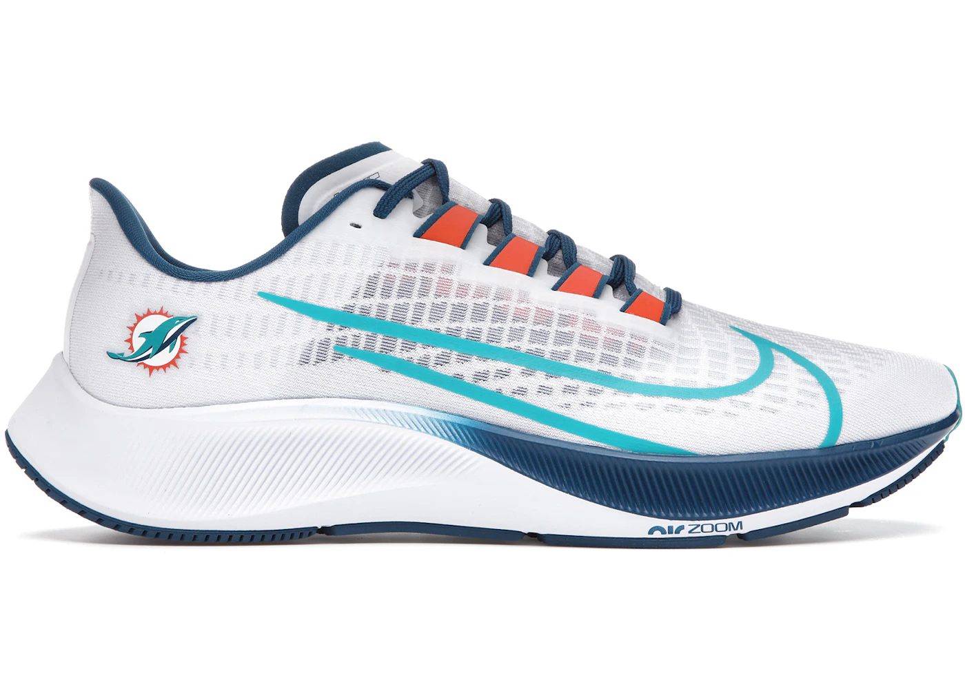 Nike Air Zoom Pegasus 37 Miami Dolphins Men's - CZ5446-100 - US