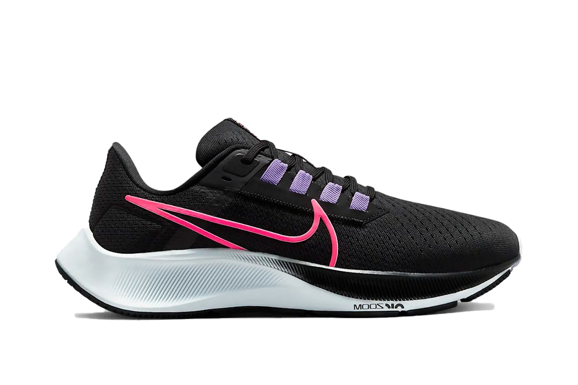 Pre-owned Nike Air Zoom Pegasus 38 Black Hot Pink (women's) In Black/hot Pink/purple