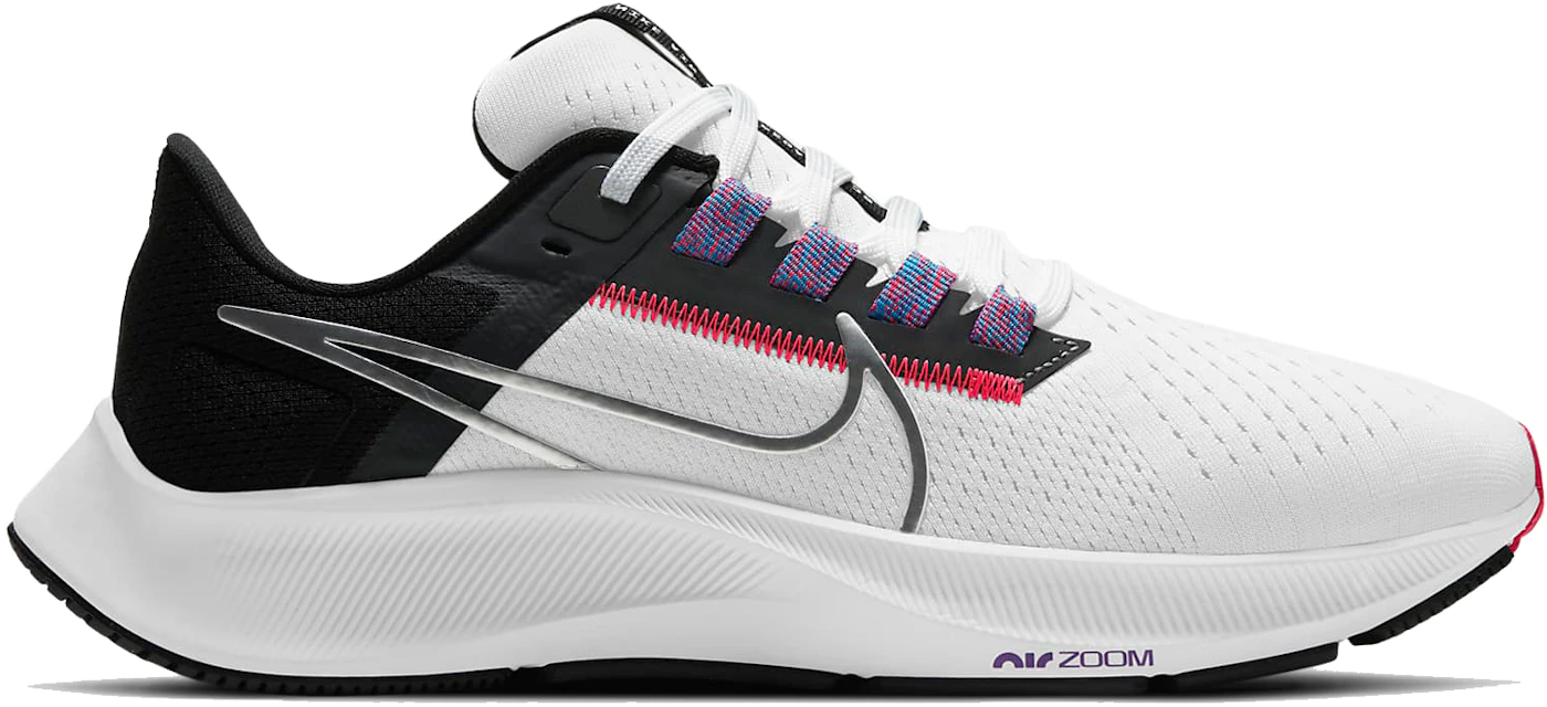 Jugar con Aplicable Por adelantado Nike Air Zoom Pegasus 38 White Black Flash Crimson (W) - CW7358-101 - ES