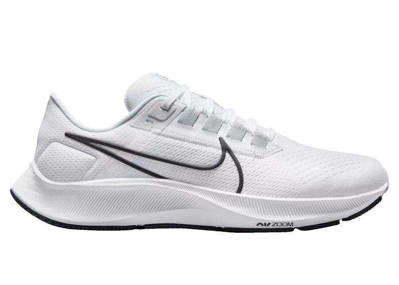 Nike Air Zoom Pegasus 38 White Black Pure Platinum Men's - CW7356