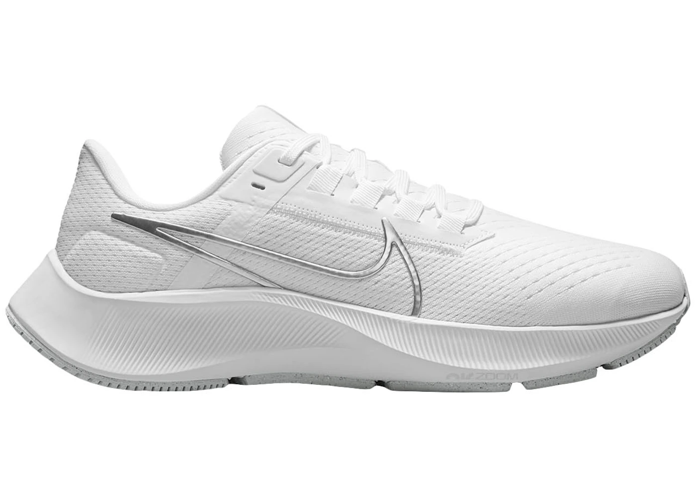 Nike Air Zoom Pegasus 38 White Metallic Silver (Women's) - CW7358-100 - JP nike air zoom pegasus 38