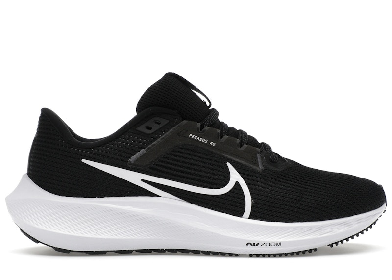 black and white nike pegasus
