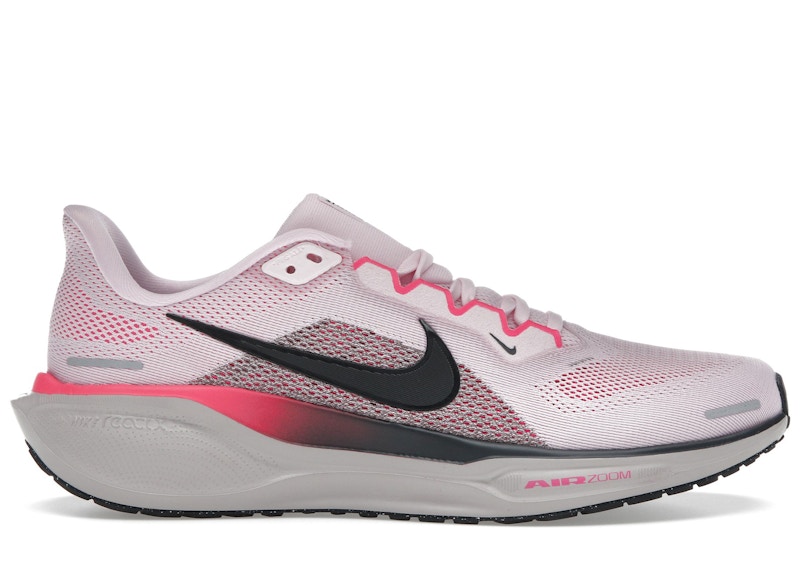 Men's Nike Air Zoom Pegasus 41 Sneakers in Pink Foam/Taupe Grey/Hyper Pink