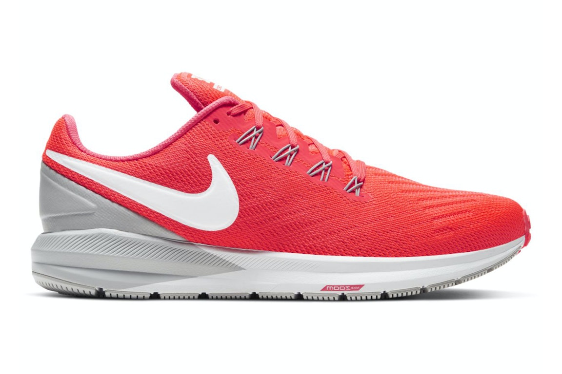 Pre-owned Nike Air Zoom Structure 22 Laser Crimson In Laser Crimson/light Smoke Grey/photon Dust