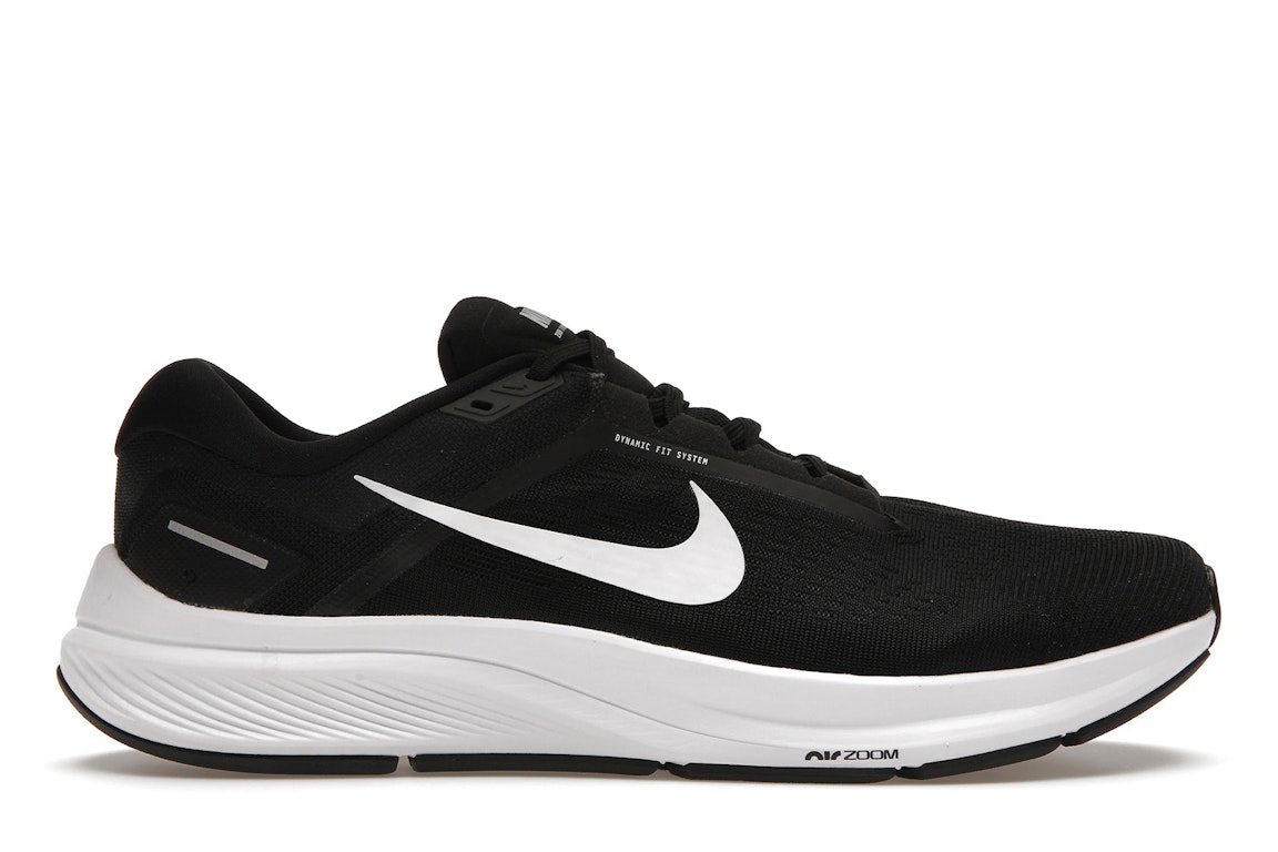Pre-owned Nike Air Zoom Structure 24 Black White In Black/white