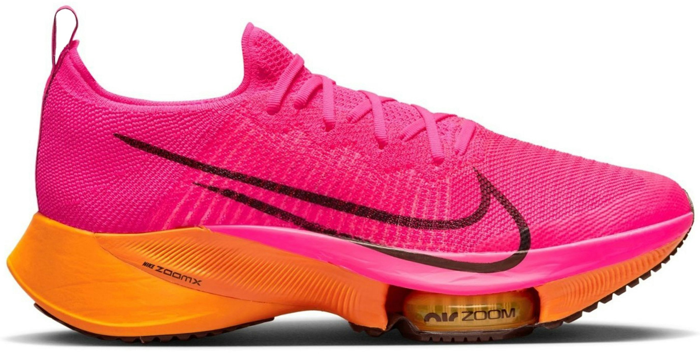 Nike Air Zoom Tempo Next% Flyknit Pink Laser Orange Men's - CI9923-600 - US