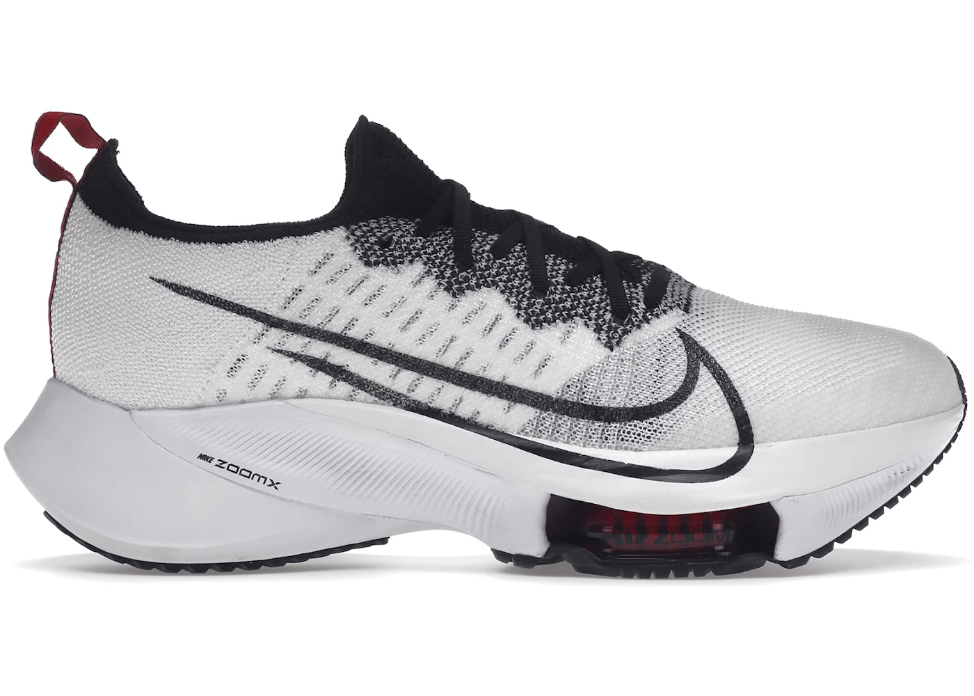 Nike Air Zoom Tempo Next% Flyknit White University Red+E23 Men's