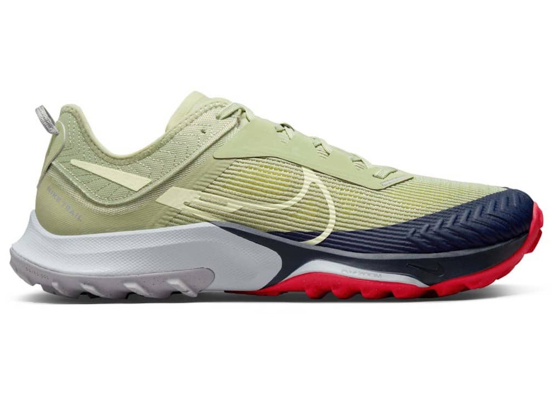 Pre-owned Nike Air Zoom Terra Kiger 8 Olive Aura Navy Red In Olive Aura/citron Tint-light Bone