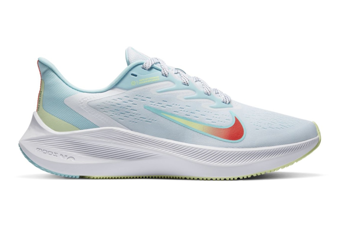 Pre-owned Nike Air Zoom Winflo 7 White Glacier Ice (women's) In White/black/bright Crimson