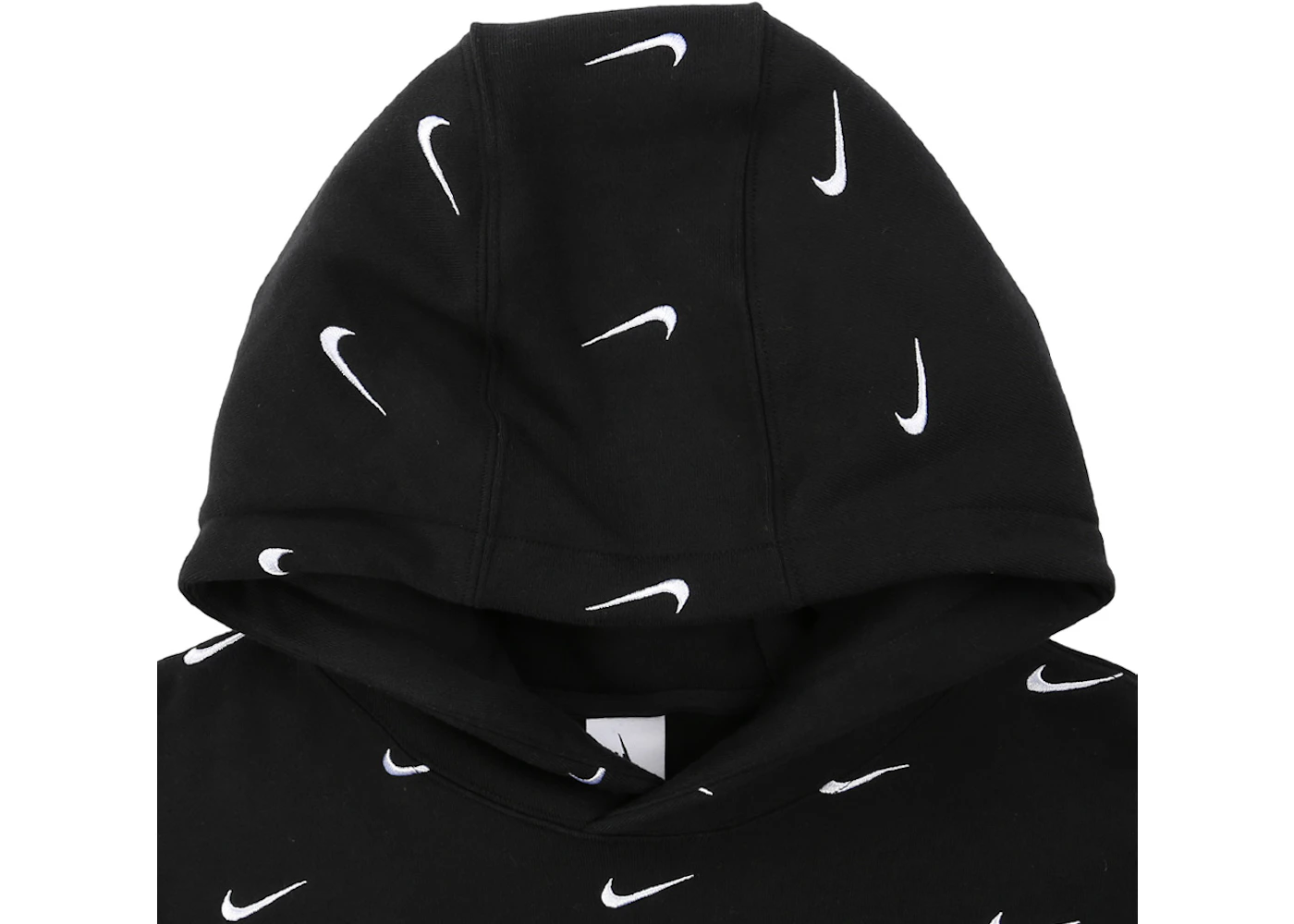 Nike All Over Swoosh Logo Hoodie Black - FW19 - US
