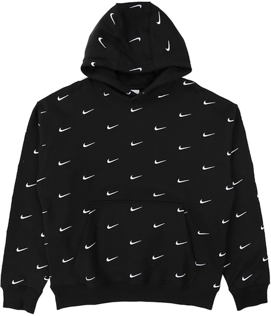 Todopoderoso martes Alerta Nike All Over Swoosh Logo Hoodie Black - FW19 - US