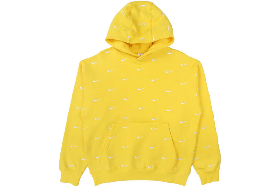 Nike swoosh yellow hoodie Clearance