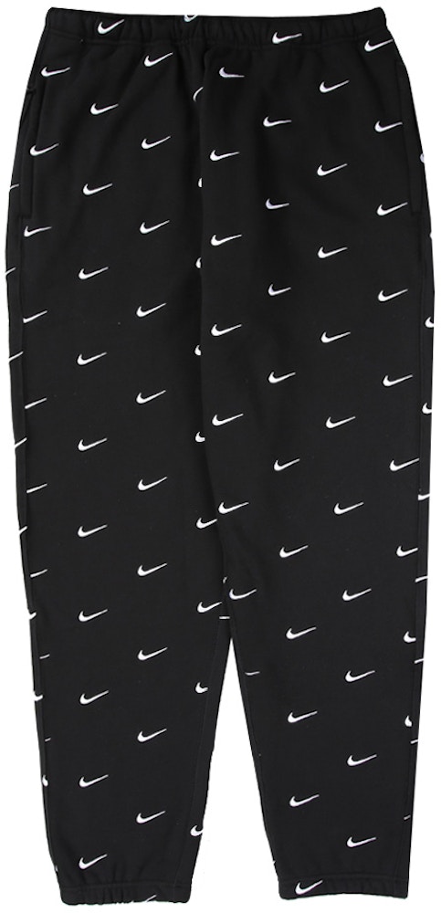 Nike All Over Swoosh Logo Pants Black - FW19