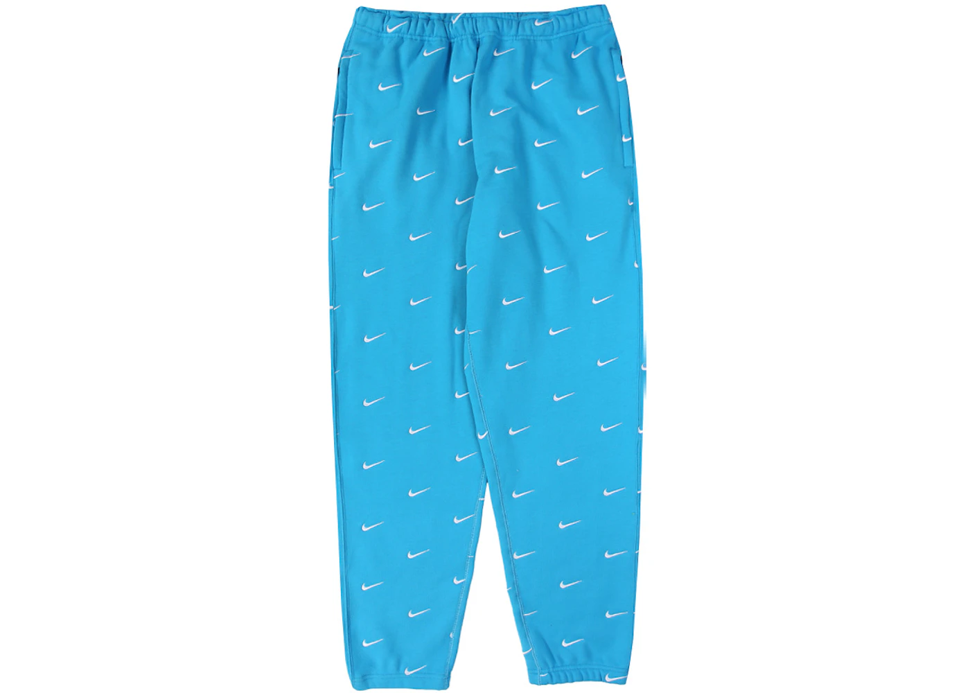 Nike All Over Swoosh Logo Pants Blue - FW19 - US