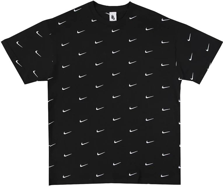 Nike All Swoosh Logo T-Shirt Black - FW19 US