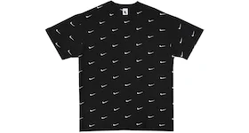 Nike All Over Swoosh Logo T-Shirt Black