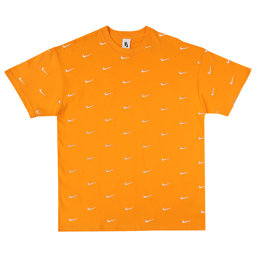 Nike All Over Swoosh Logo T-Shirt Kumquat