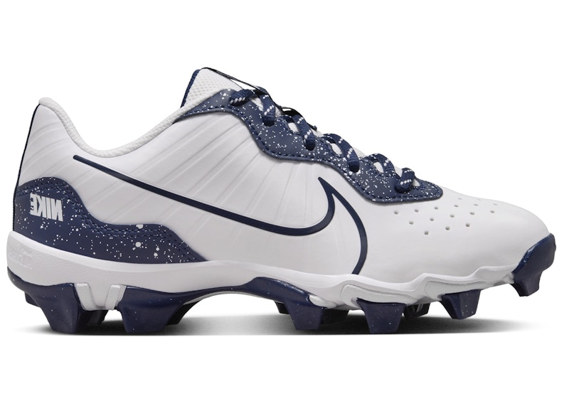 Pre-owned Nike Alpha Huarache 4 Keystone Sneakers In White/midnight Navy Blue