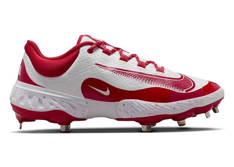 Nike Alpha Huarache Elite 4 Low White University Red Men's