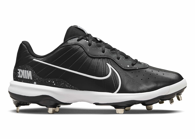 Nike Alpha Huarache Varsity 4 Low Black Dark Smoke Grey White - DJ6516-001