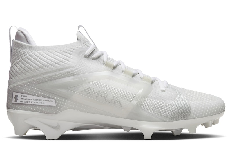 Nike Alpha Menace 4 Elite White Metallic Silver - FD7036-101