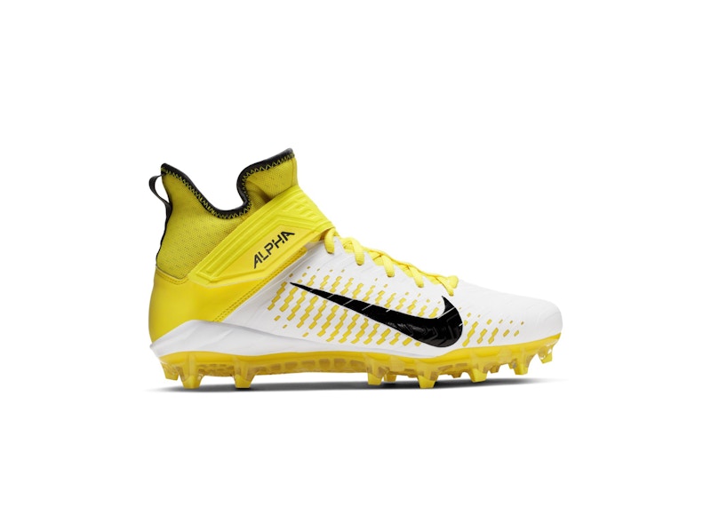 Nike Alpha Menace Pro 2 Mid White Opti Yellow Men s AQ3209 102 US