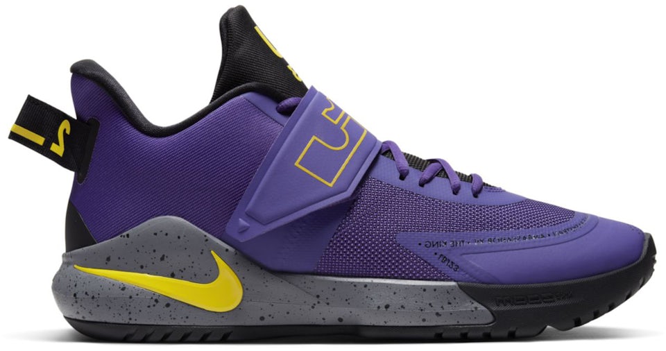 Buy the Nike Lebron Witness 7 Lakers Sneakers Purple 12