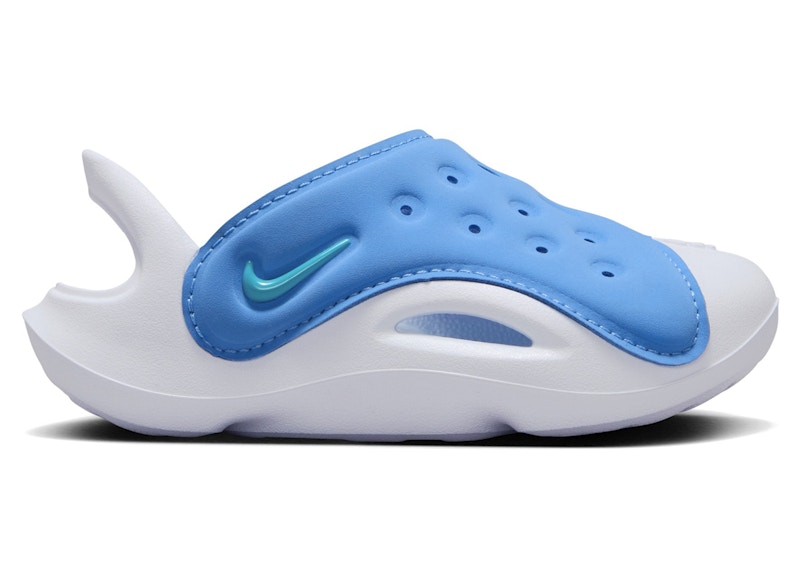 Pre-owned Nike Aqua Swoosh Sneakers In Blue Beyond/white/dusty Cactus