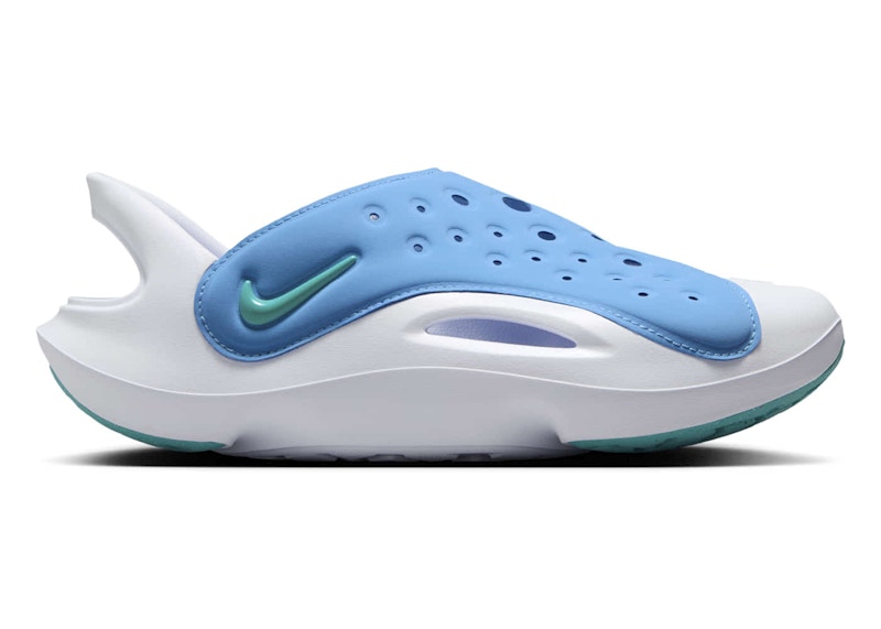 Pre-owned Nike Aqua Swoosh Sneakers In Blue Beyond/white/dusty Cactus