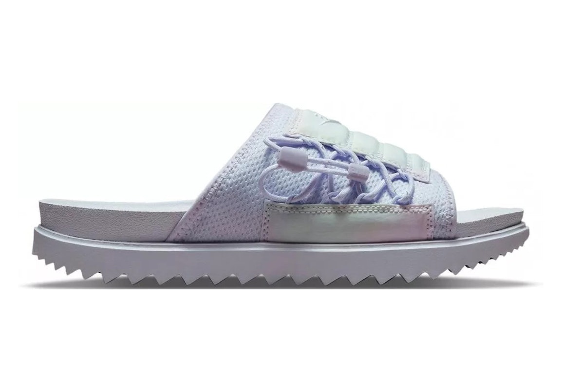 Pre-owned Nike Asuna Slide Print Pure Violet (women's) In Pure Violet/white/white