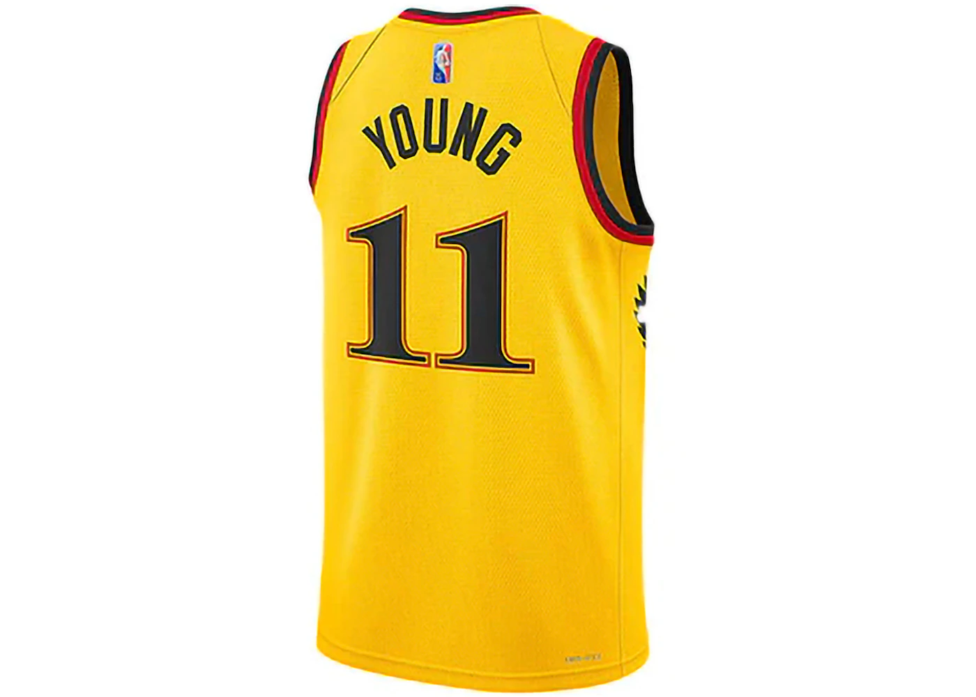 Nike Atlanta Hawks Trae Young City Edition Swingman Jersey Yellow/Black/Red Men's - SS24 - US