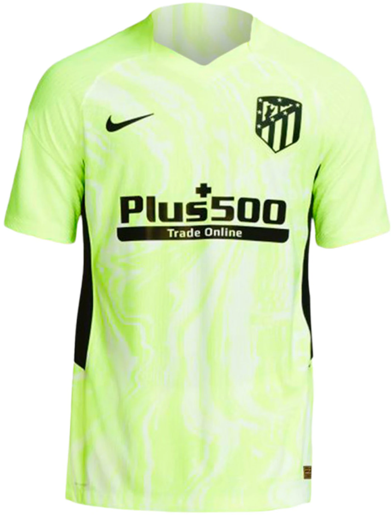Loza de barro Puntuación lineal Nike Atletico Madrid 2020-2021 Vapor Third Jersey Neon Yellow Men's - US