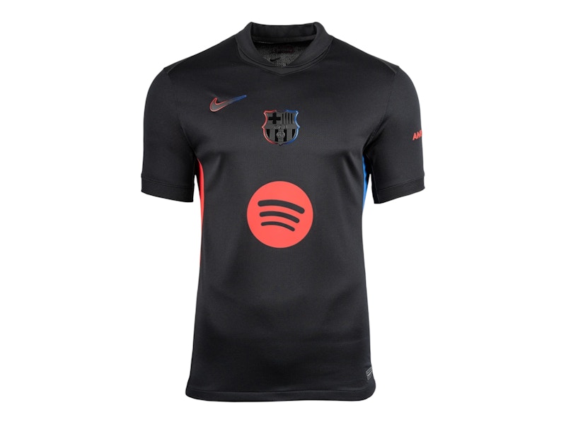 Nike Barcelona FC Away Stadium 2024/25 Junior Football Shirt Black